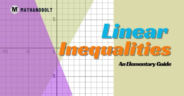 Linear Inequalities – An Elementary Guide